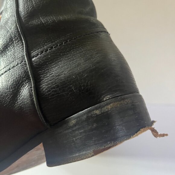 Chanel Black Leather Knee High Boots Size 38 / US 7.5 - Picture 8 of 14